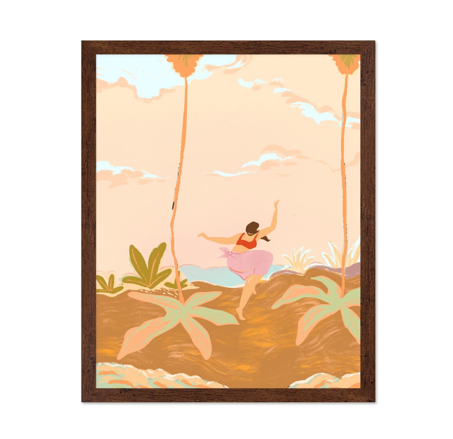 Dancing Beach Woman