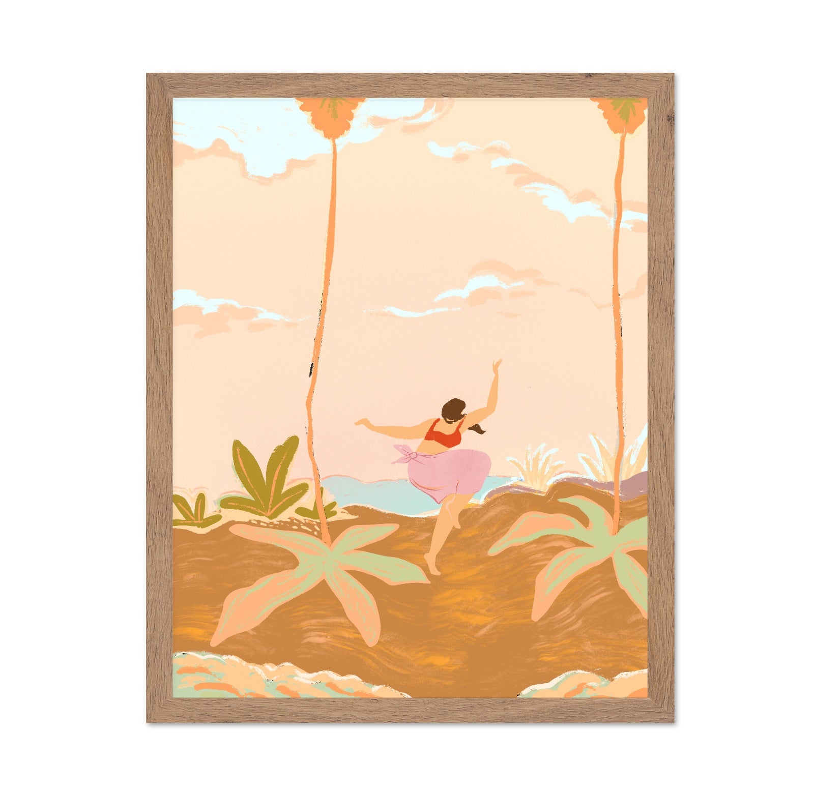 Dancing Beach Woman