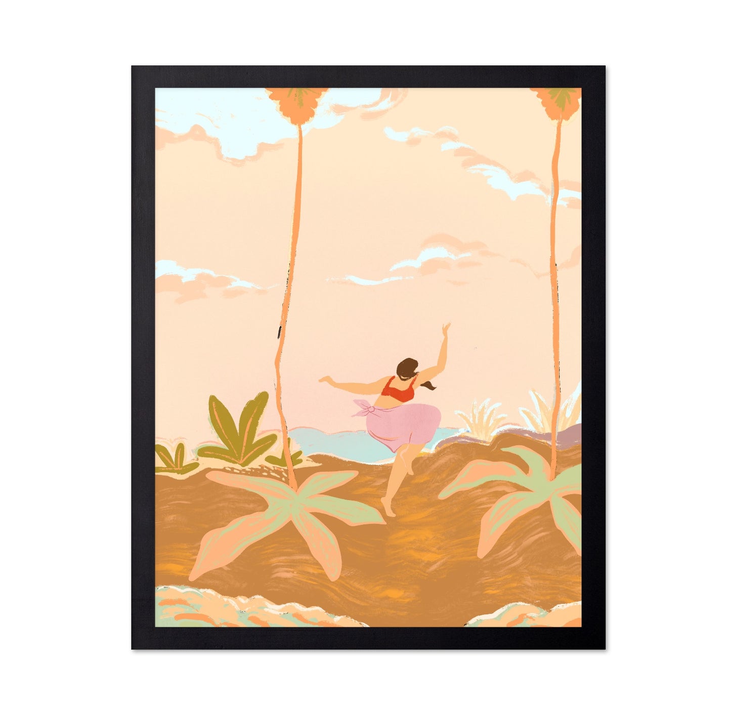 Dancing Beach Woman