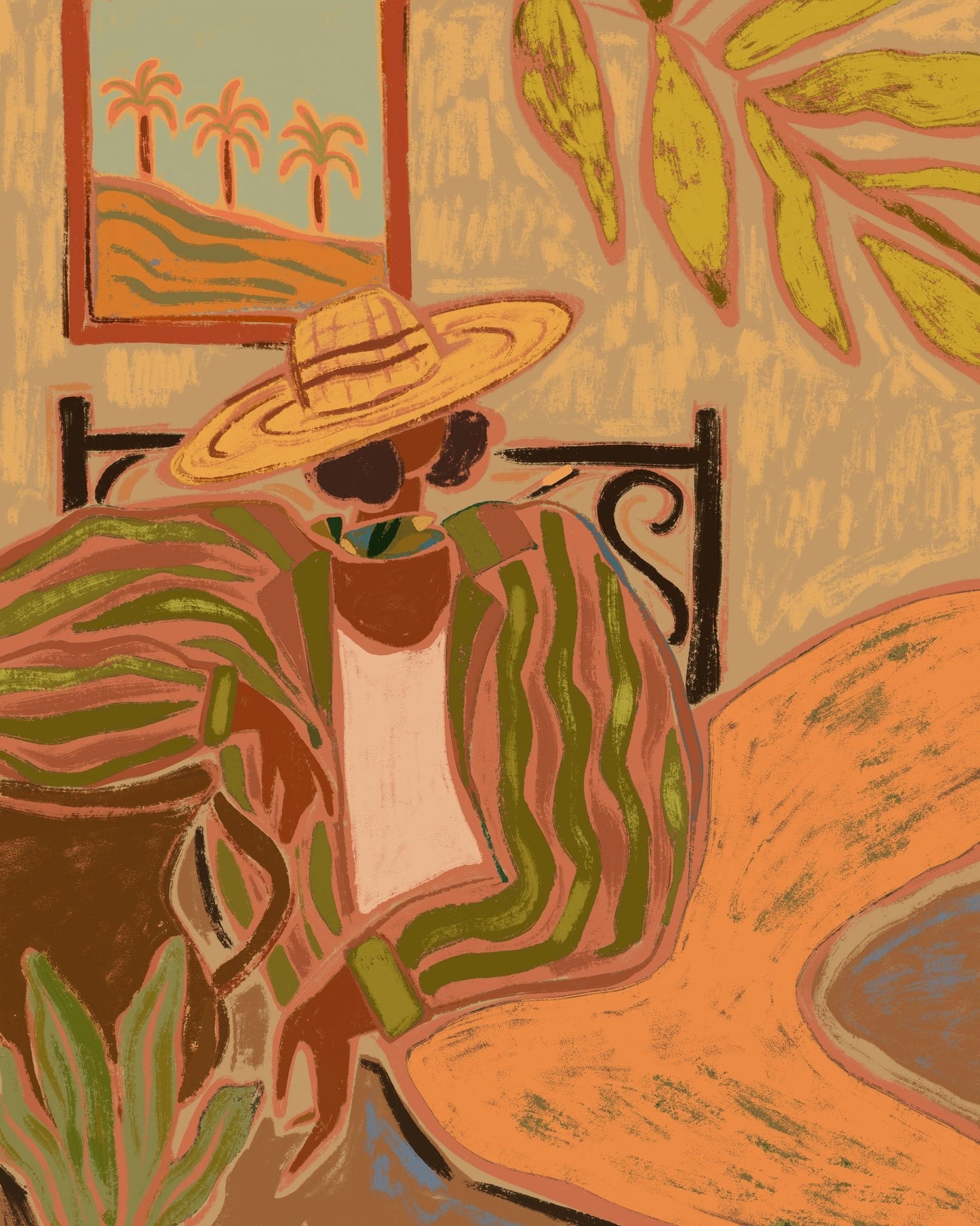 Striped Jacket Figure
