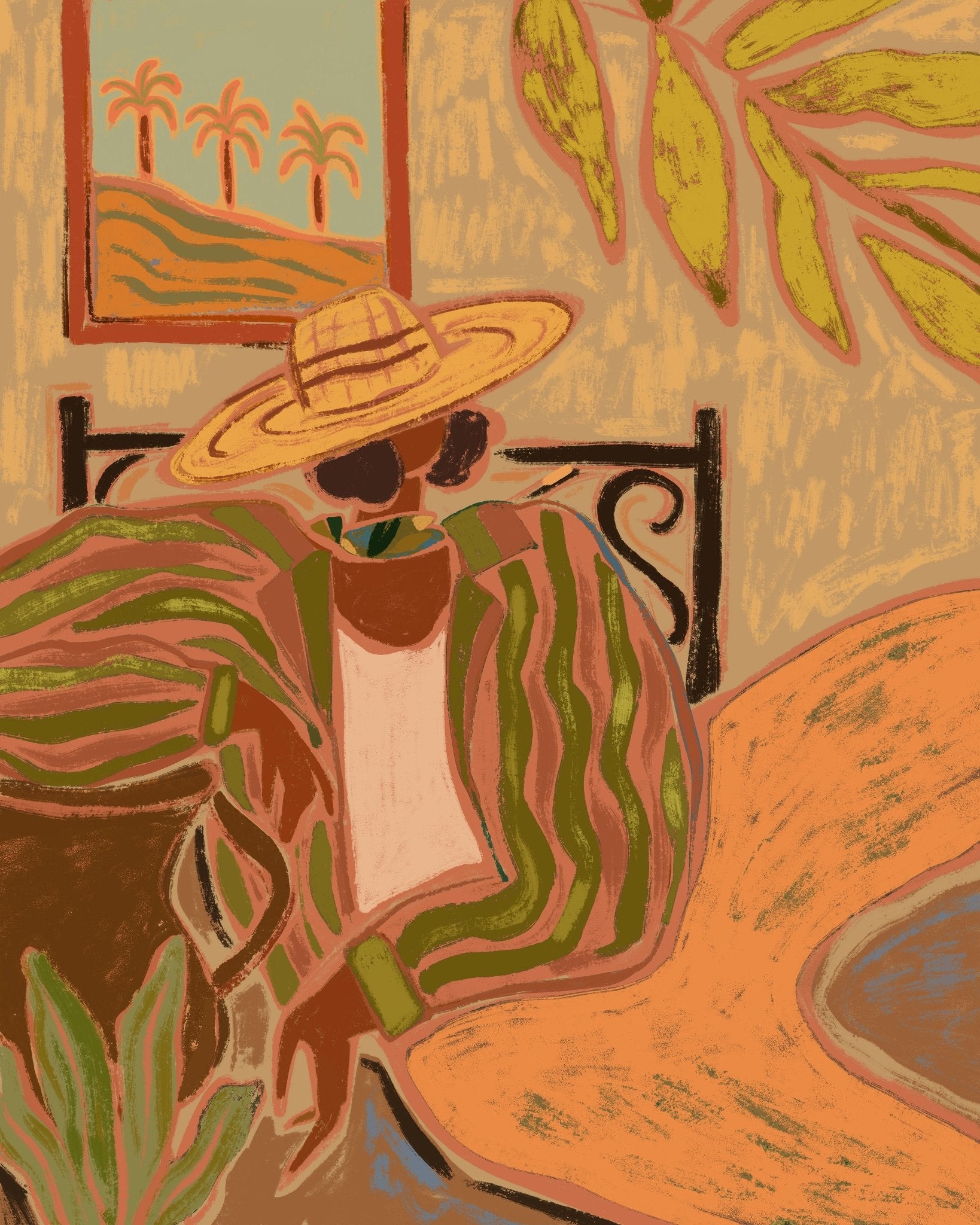 Striped Jacket Figure