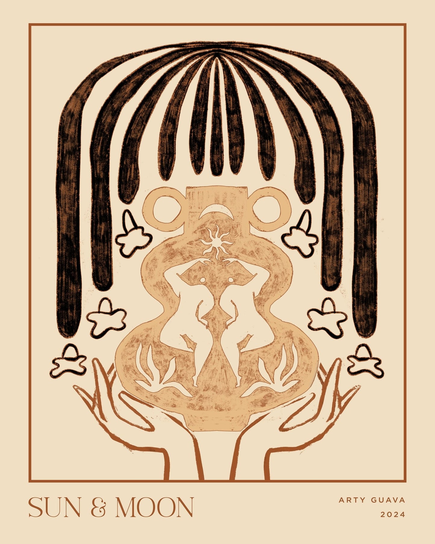 Sun Moon Vase