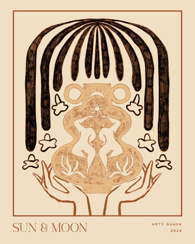 Sun Moon Vase