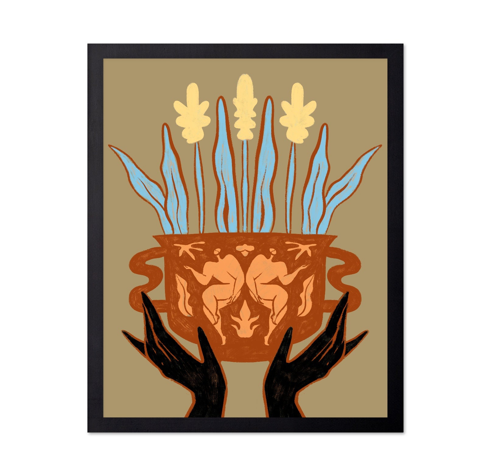 Twin Figure Planter