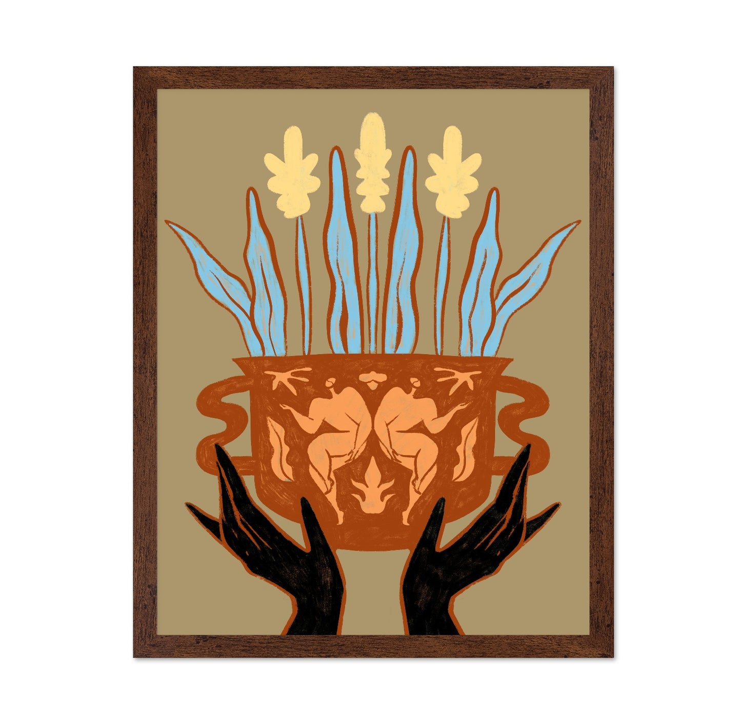 Twin Figure Planter