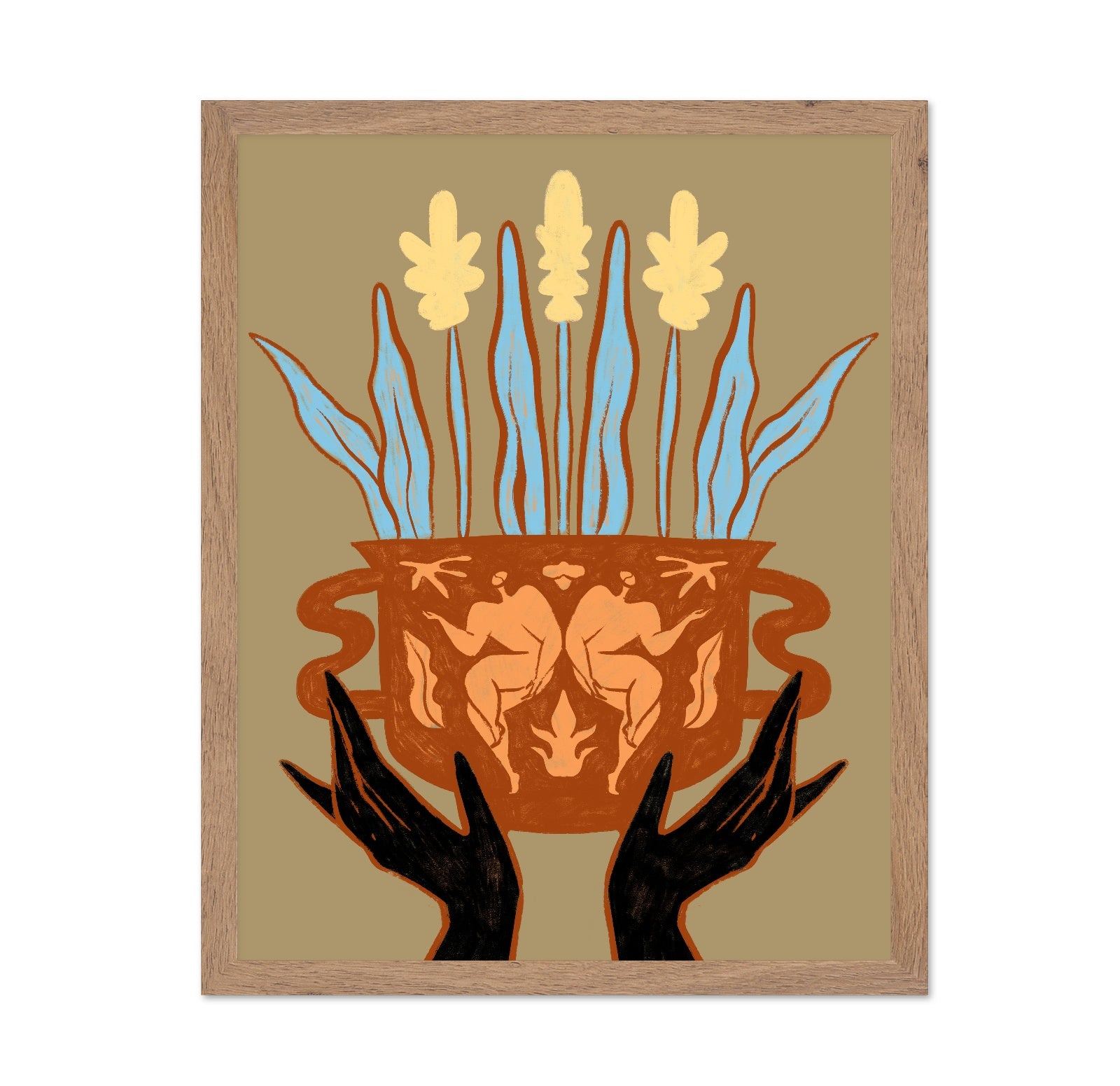 Twin Figure Planter