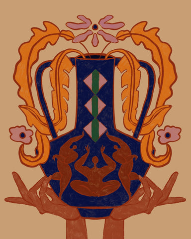 Ornate Frog Vase