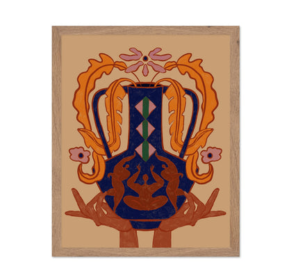 Ornate Frog Vase