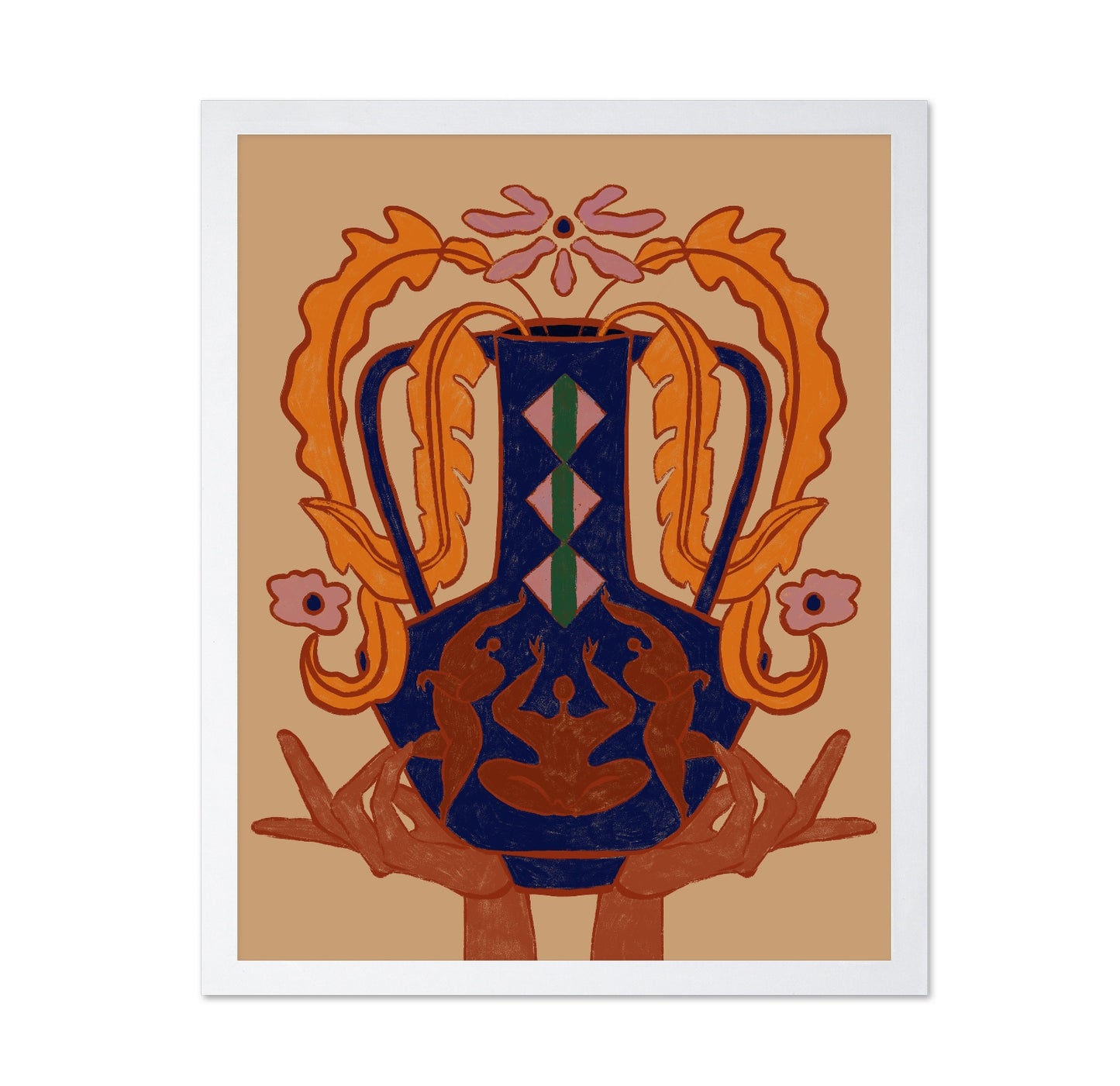 Ornate Frog Vase