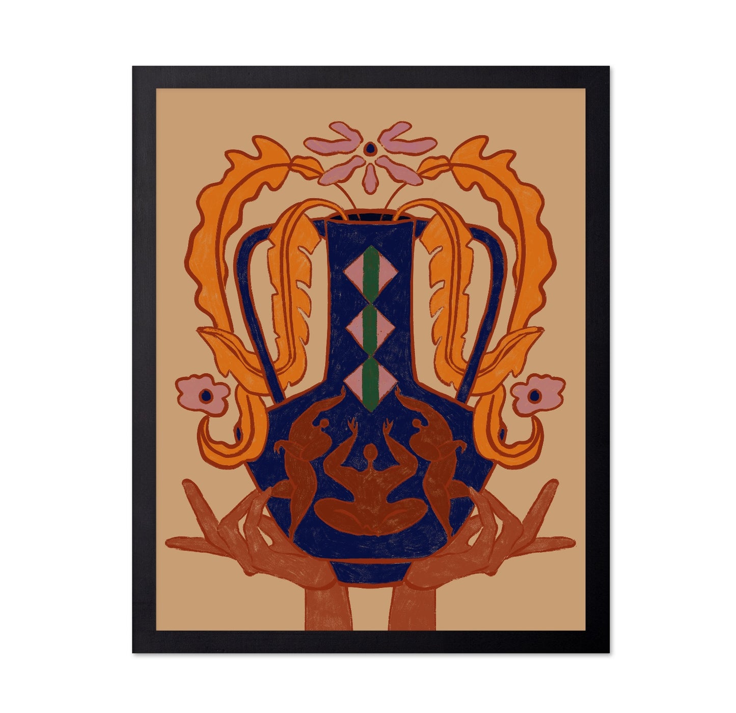 Ornate Frog Vase