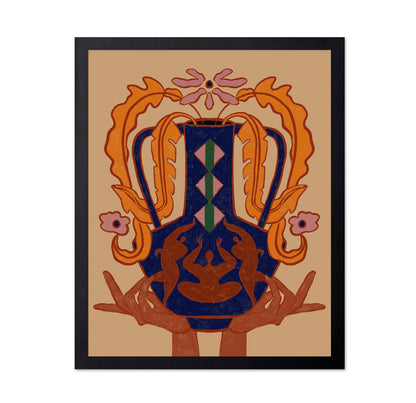 Ornate Frog Vase