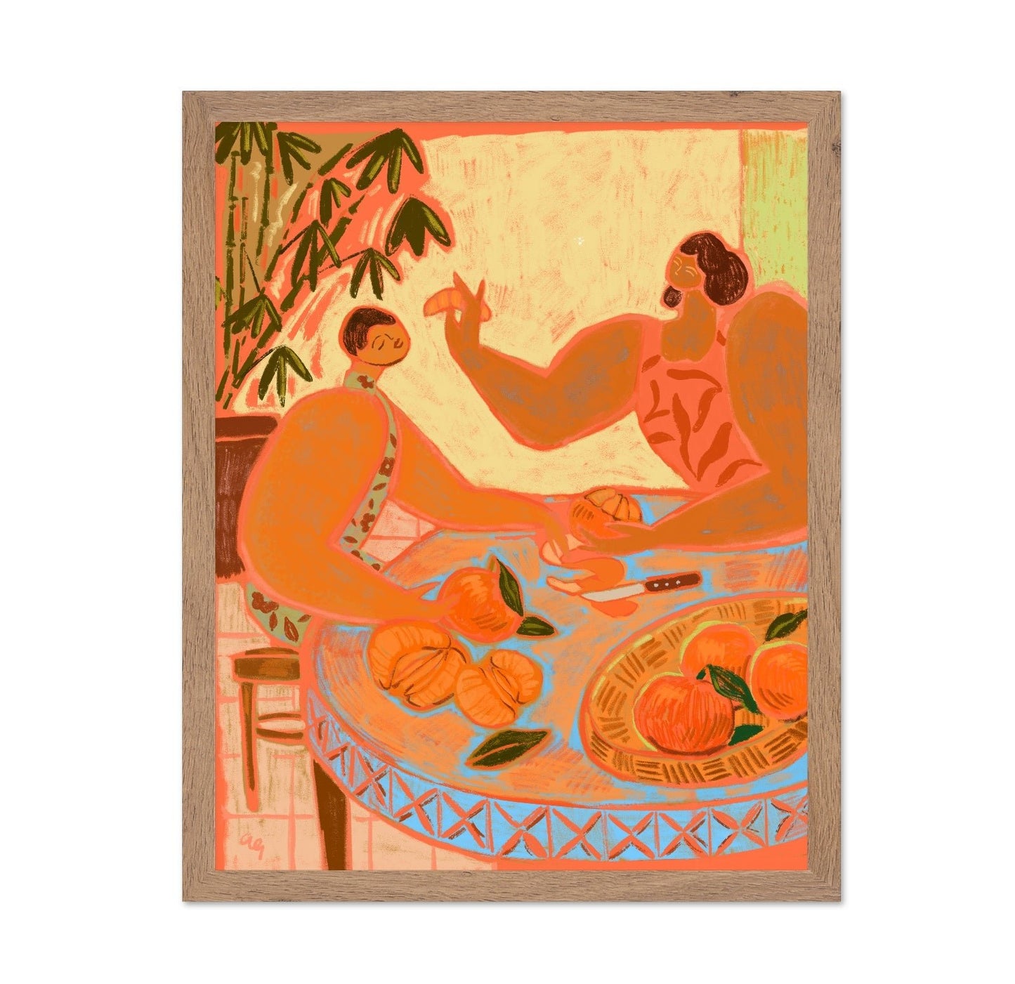Peeling Oranges Scene