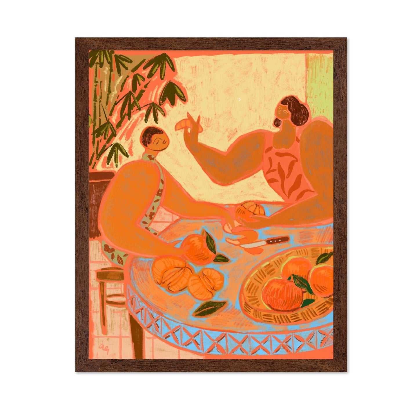 Peeling Oranges Scene