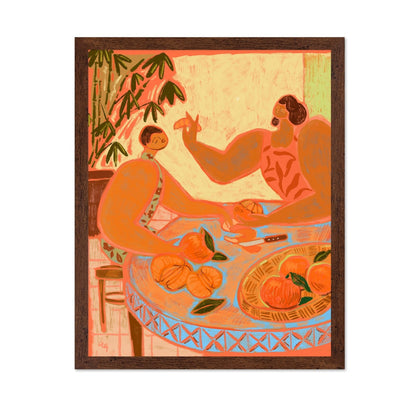 Peeling Oranges Scene