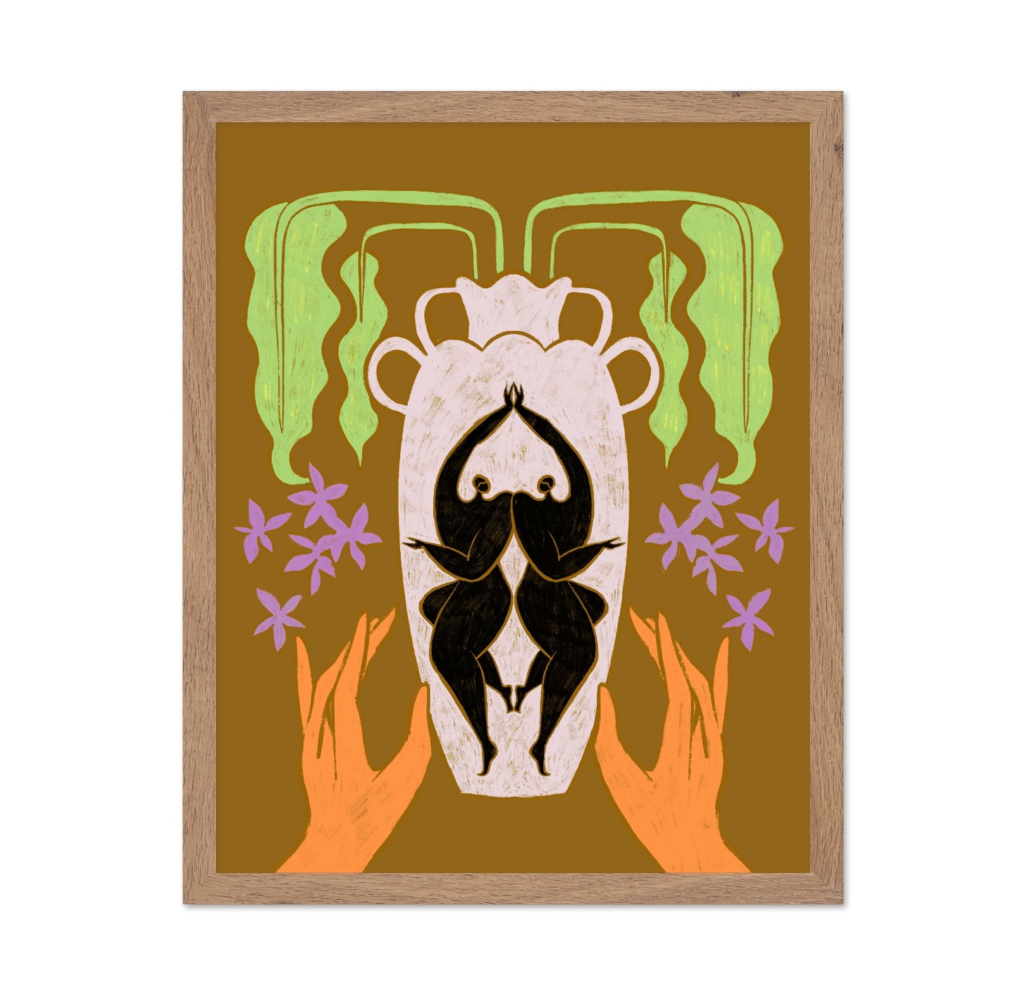 Twin Figures Vase
