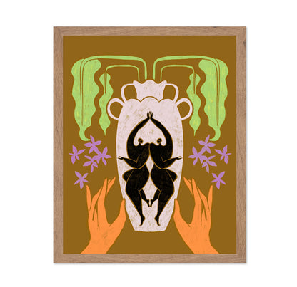 Twin Figures Vase