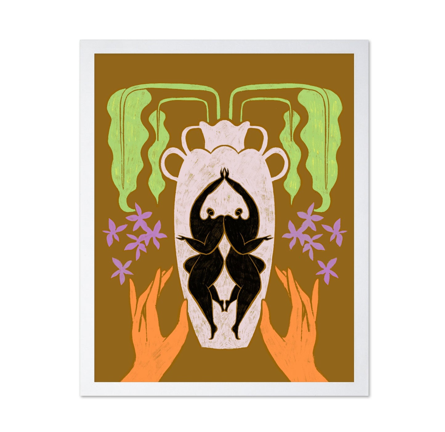 Twin Figures Vase