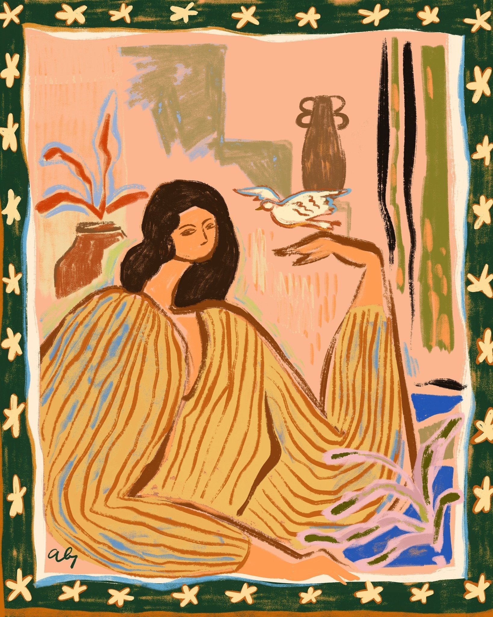 Woman With Bird