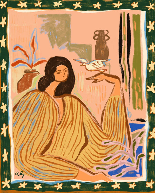 Woman With Bird