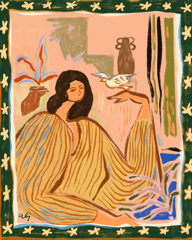 Woman With Bird