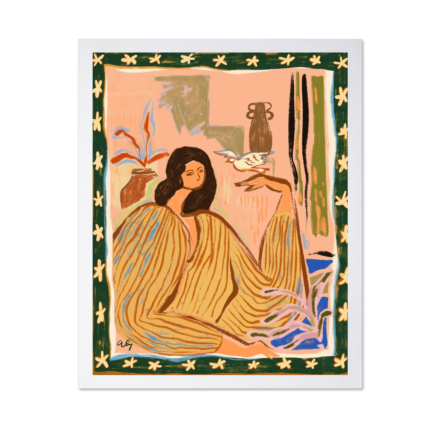 Woman With Bird