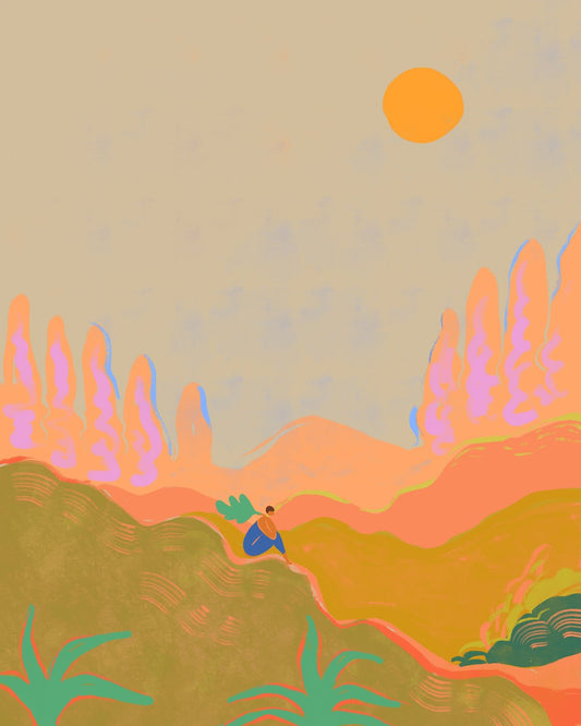 Sunlit Hills Pause