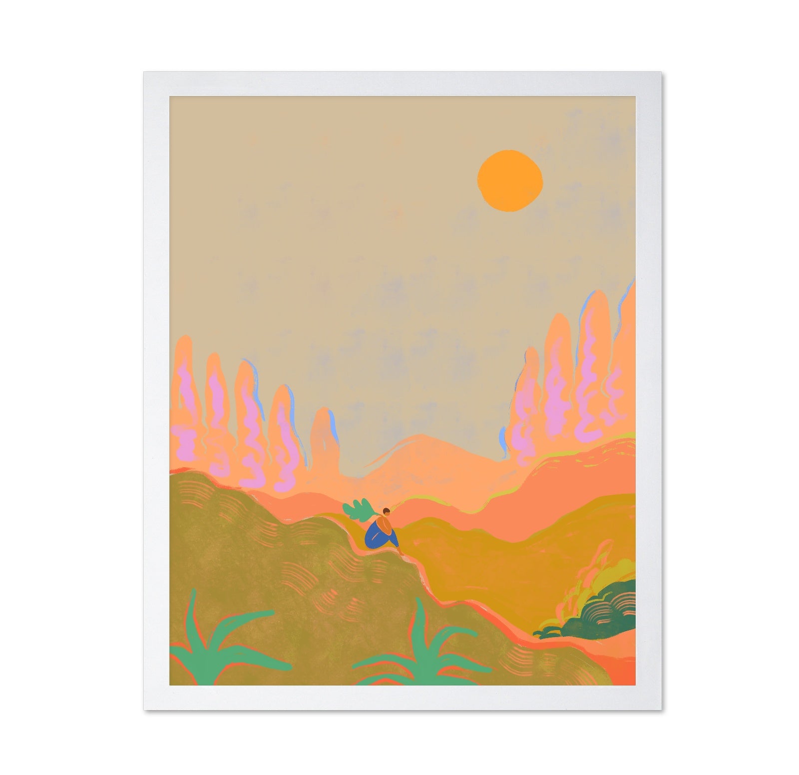 Sunlit Hills Pause
