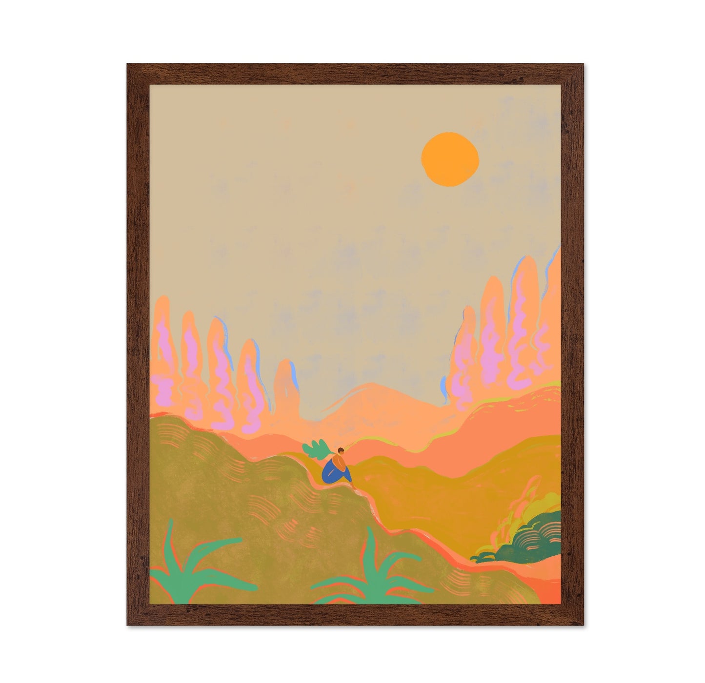 Sunlit Hills Pause