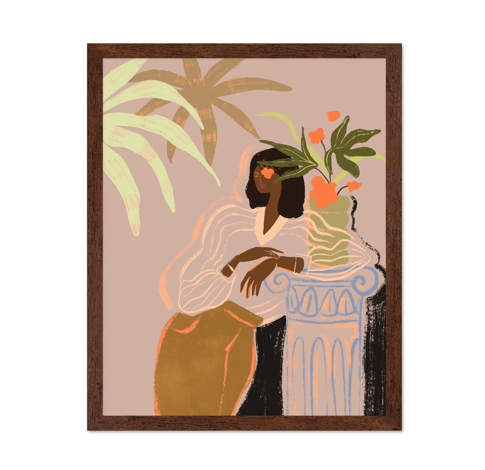 Elegant Floral Portrait
