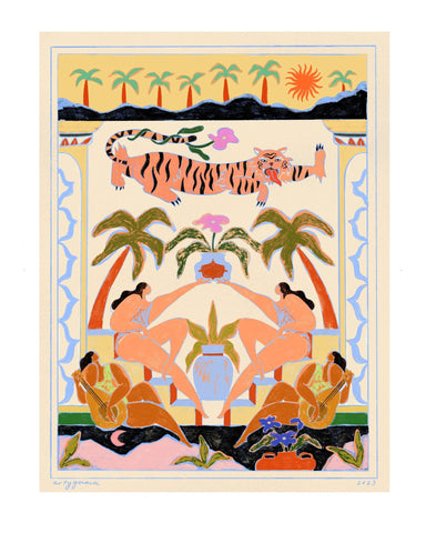 Tropical Mirror Scene
