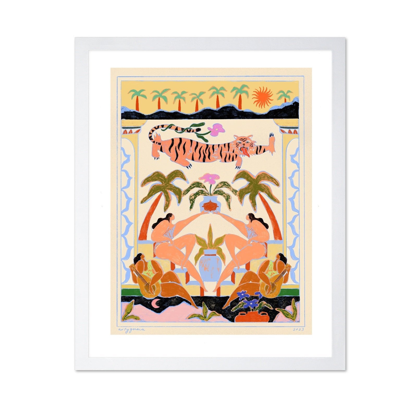 Tropical Mirror Scene