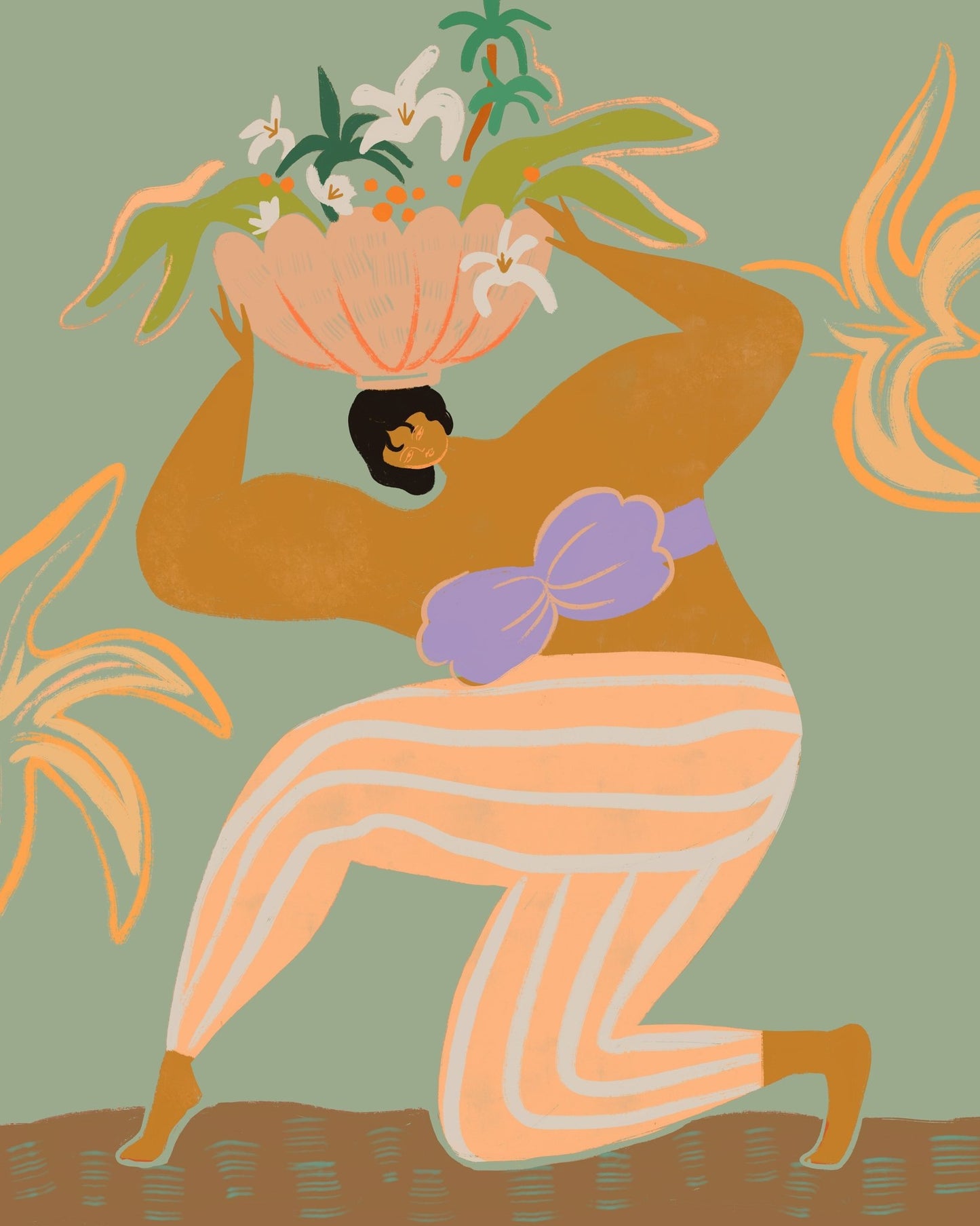 Balancing Floral Figure