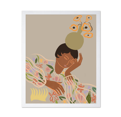 Floral Vase Woman