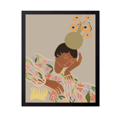 Floral Vase Woman