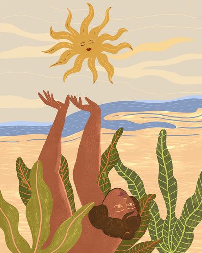 Sunlit Beach Stretch