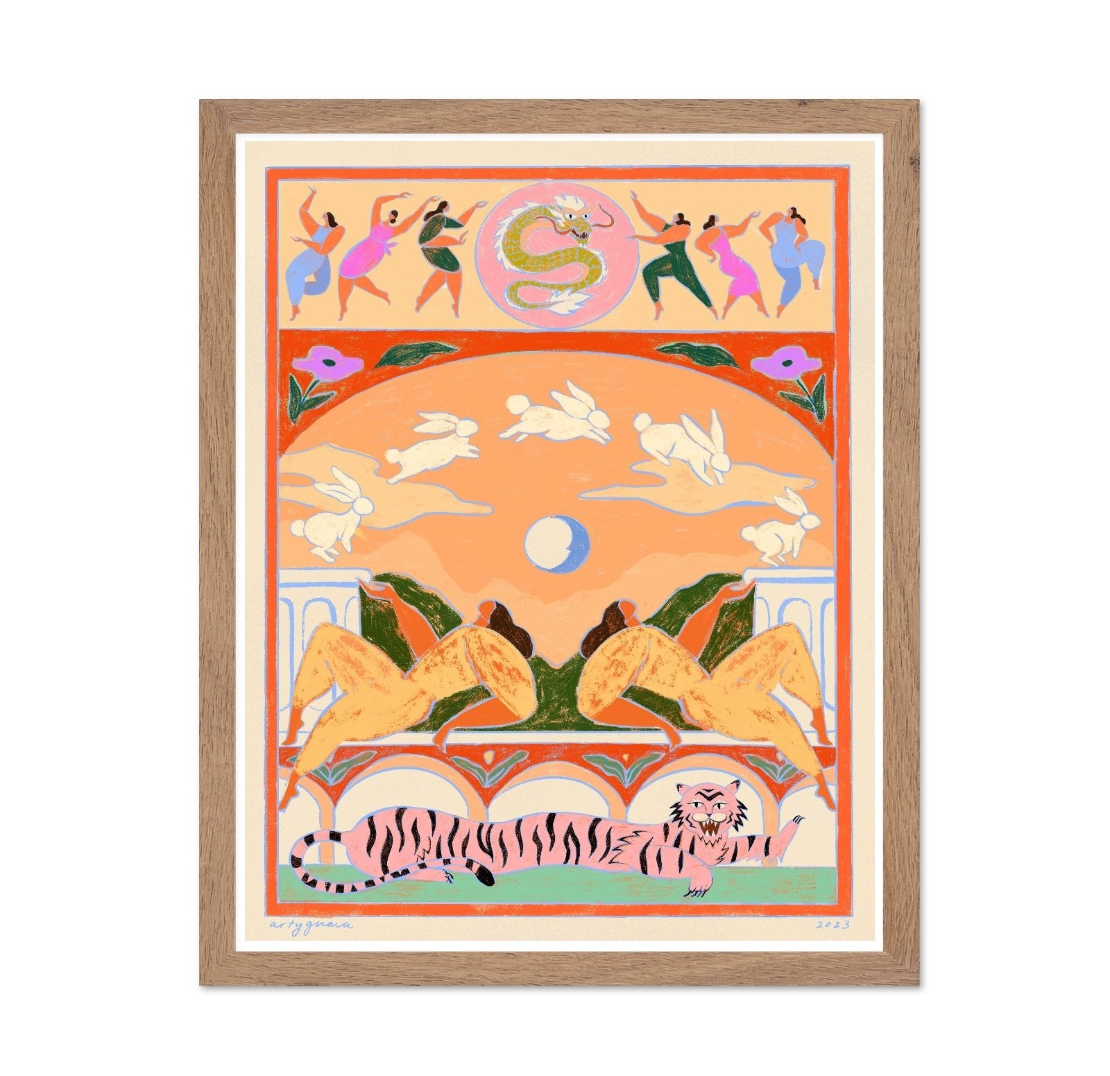 Celestial Tiger Tapestry