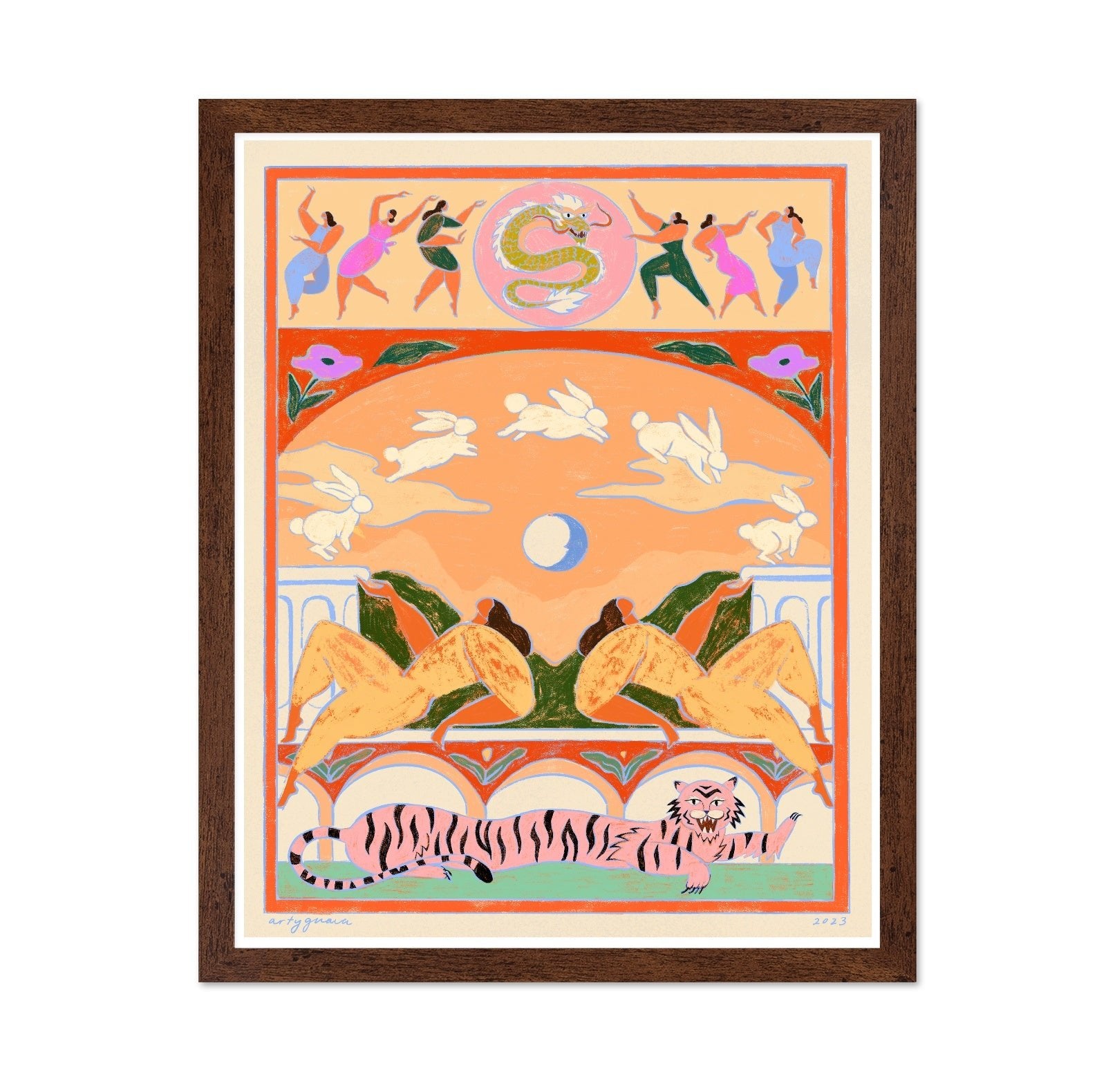 Celestial Tiger Tapestry