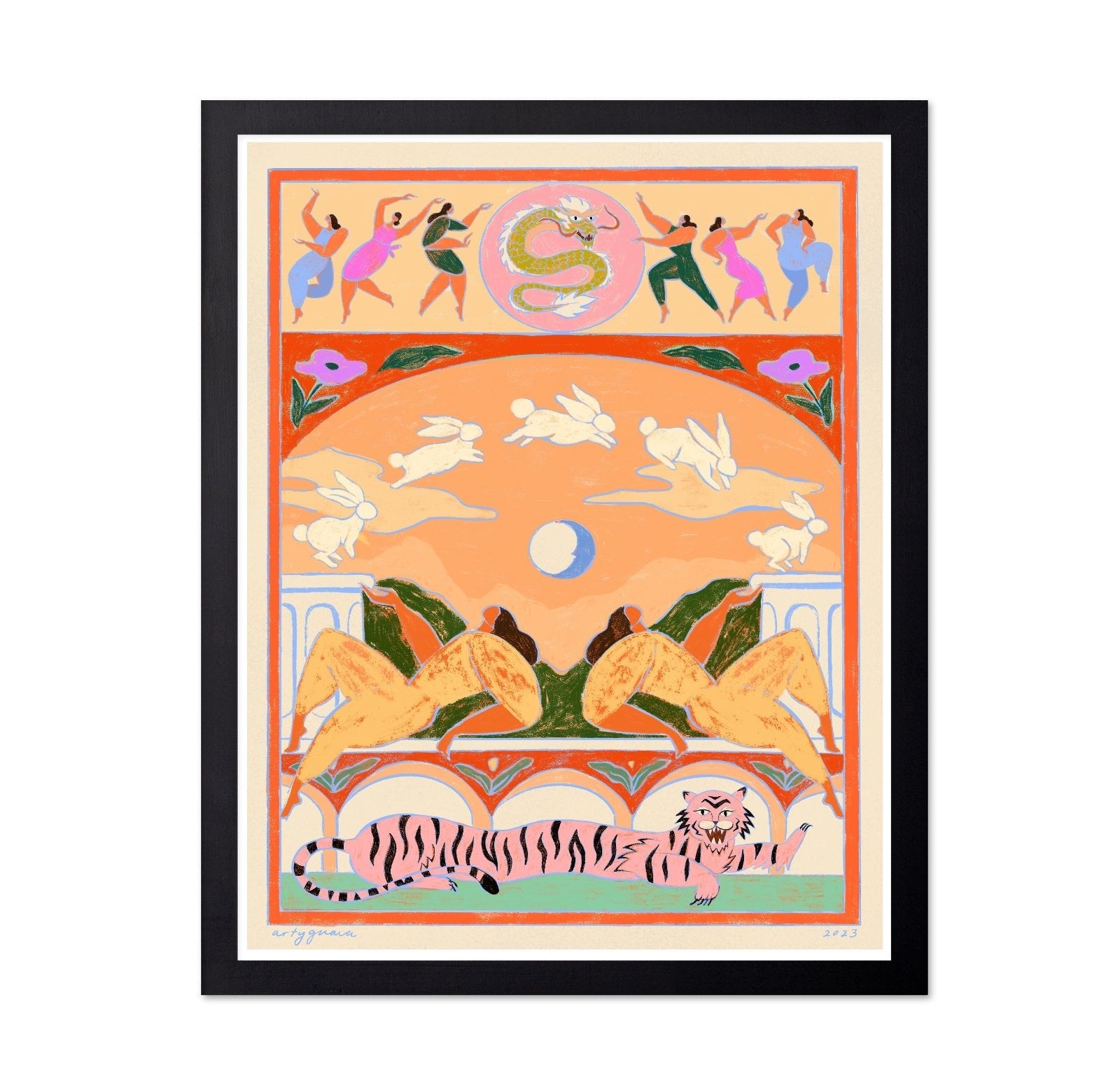 Celestial Tiger Tapestry