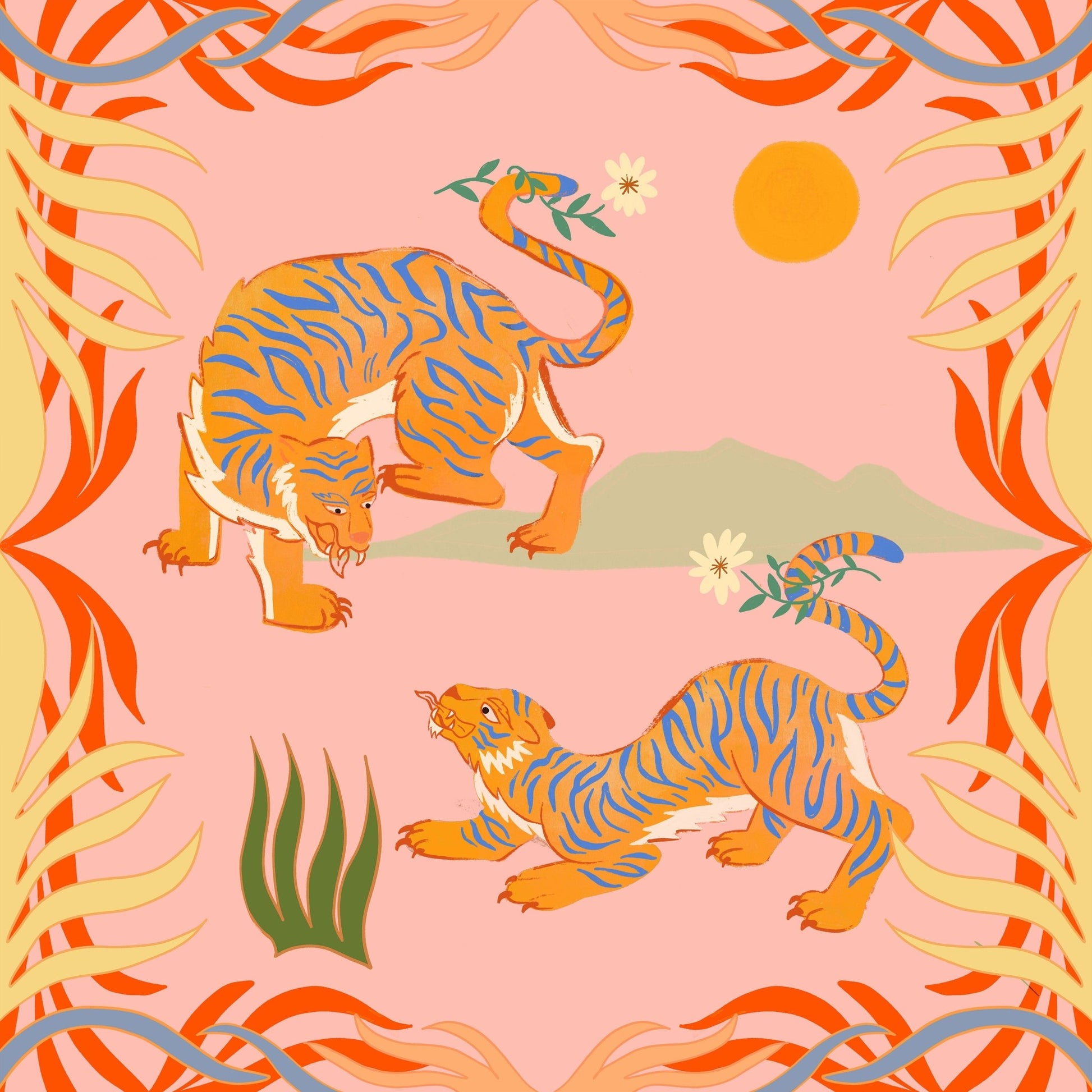 Twin Tiger Motif
