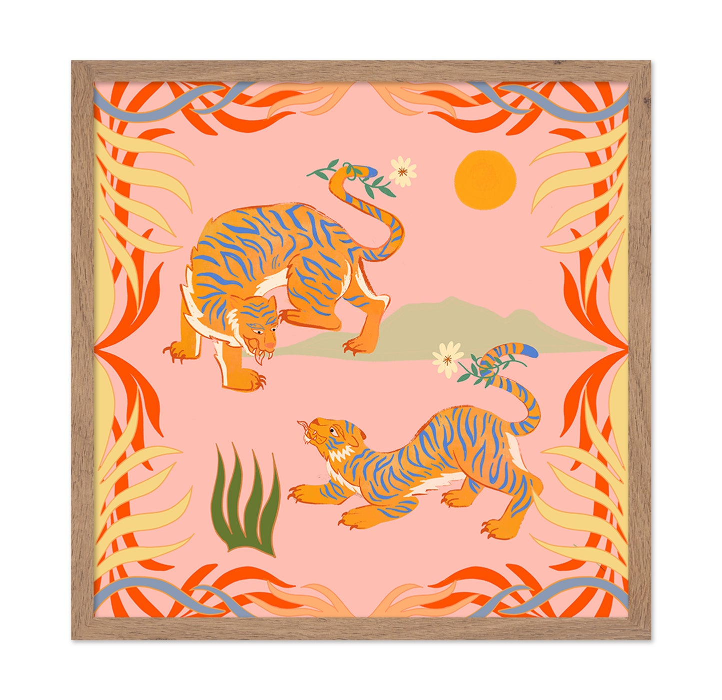 Twin Tiger Motif