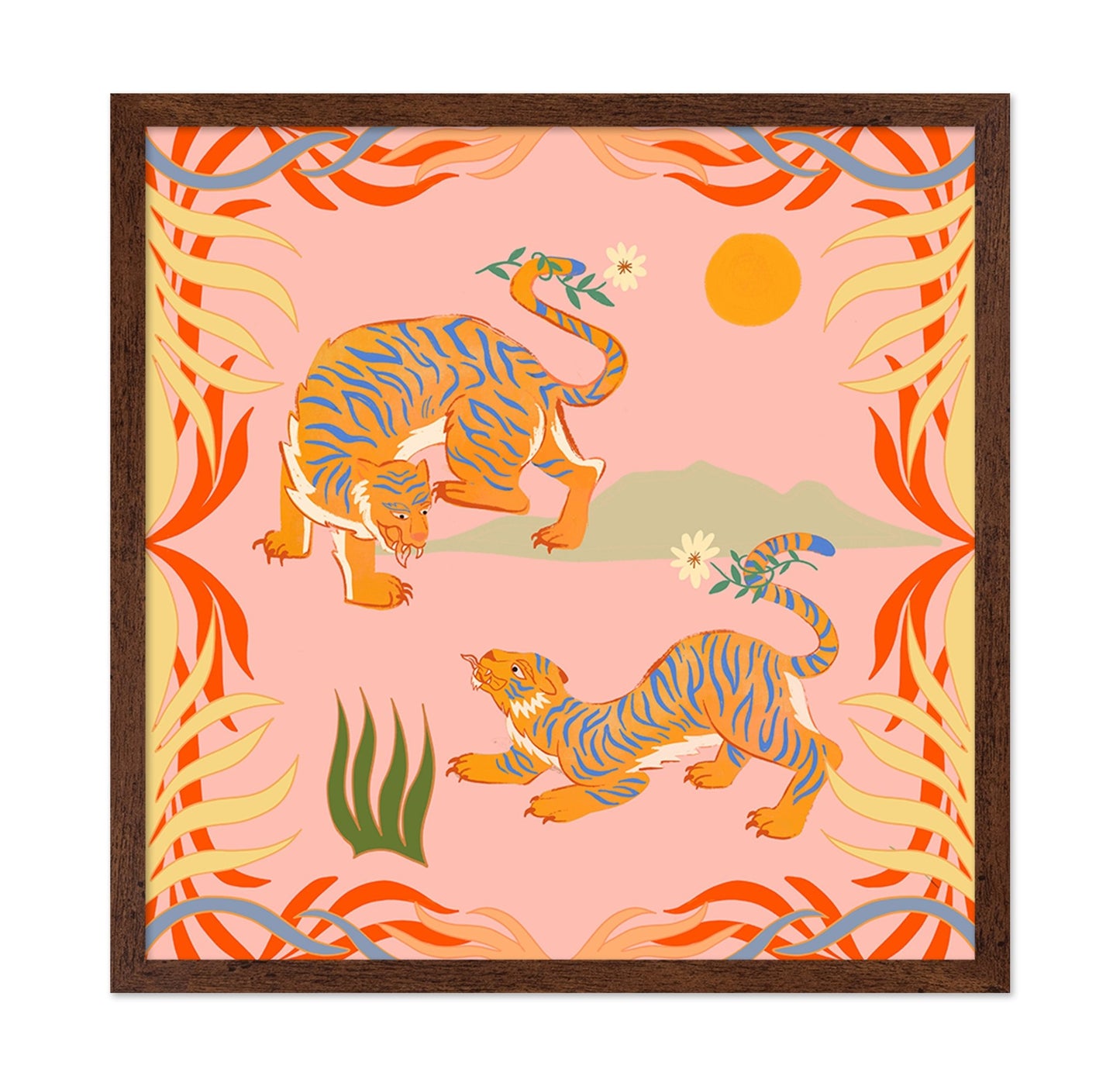 Twin Tiger Motif