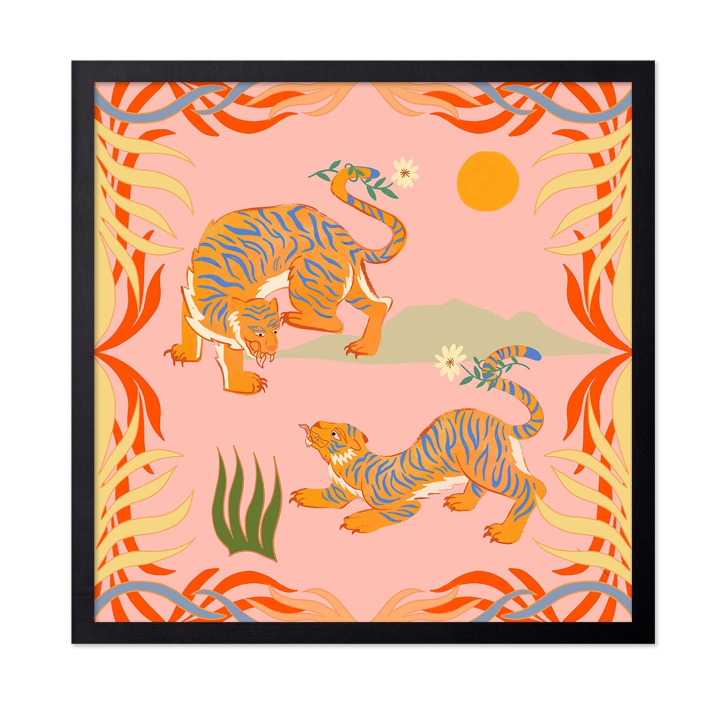 Twin Tiger Motif