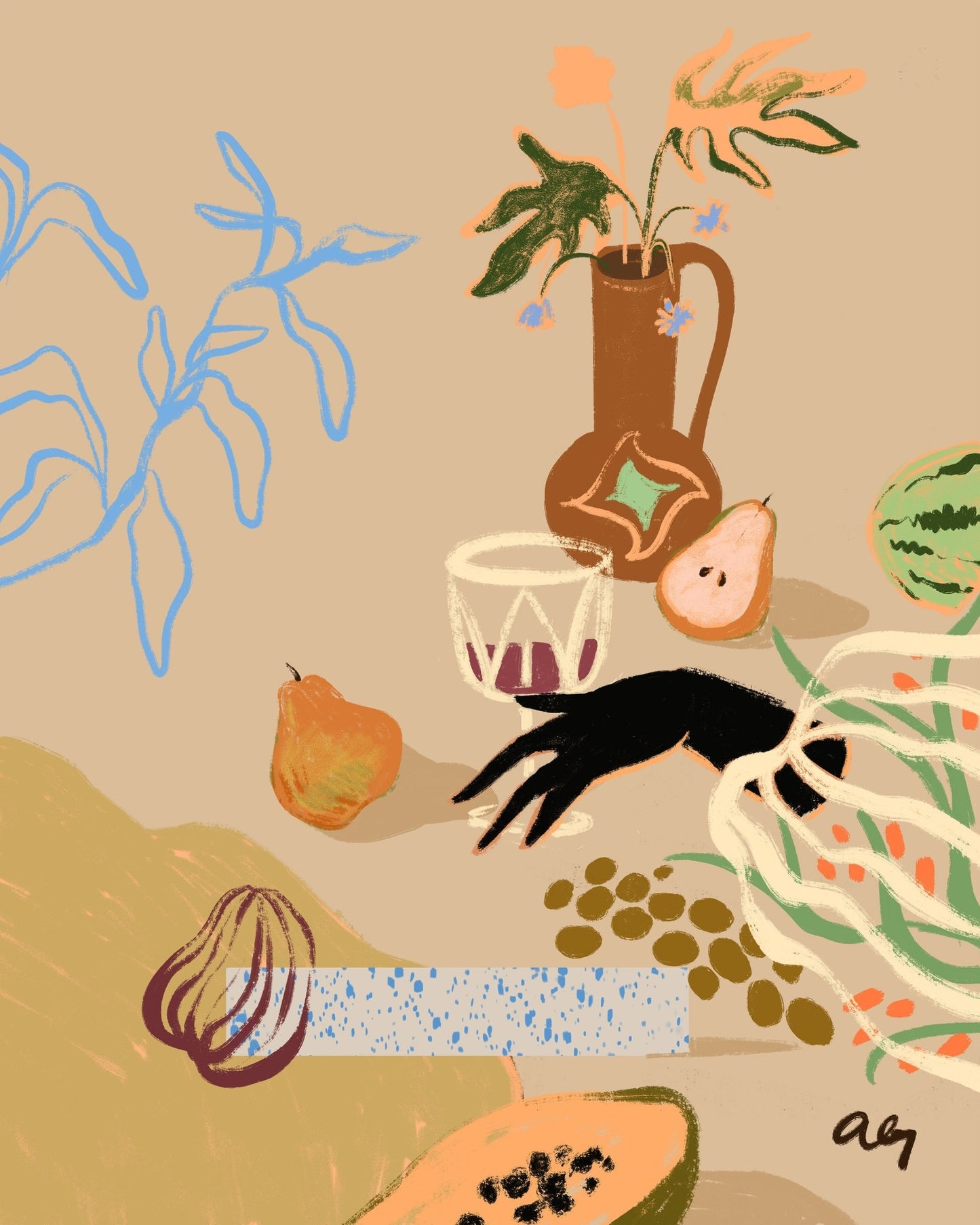 Rustic Table Still Life
