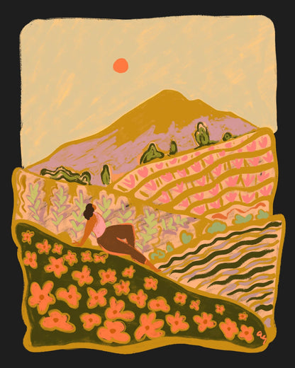 Peaceful Mountain Fields