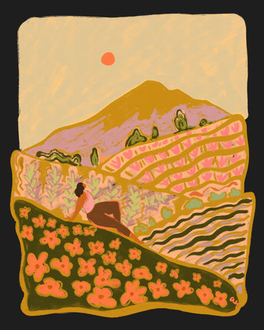 Peaceful Mountain Fields