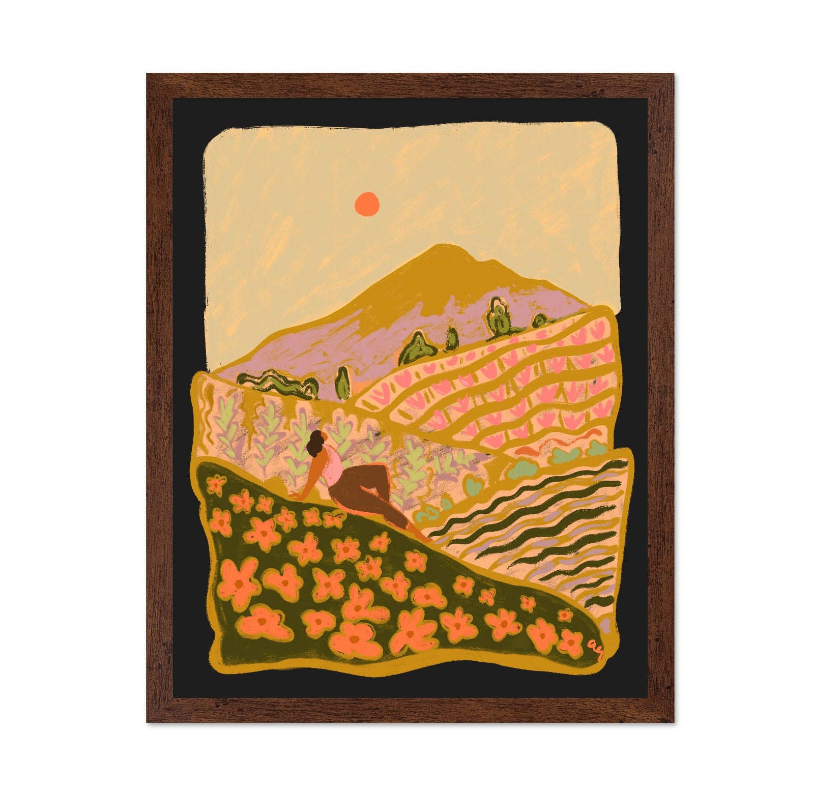 Peaceful Mountain Fields