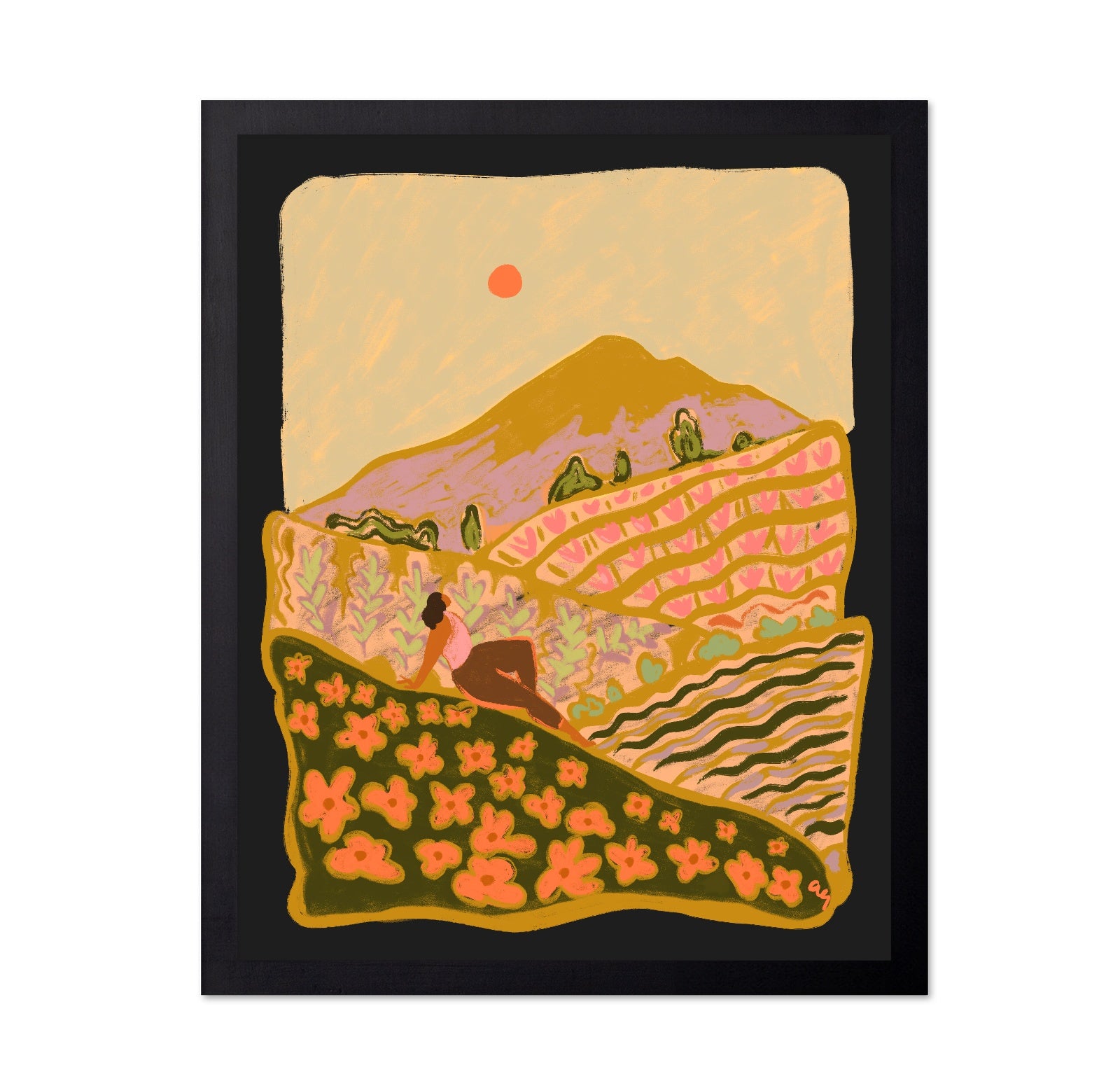 Peaceful Mountain Fields