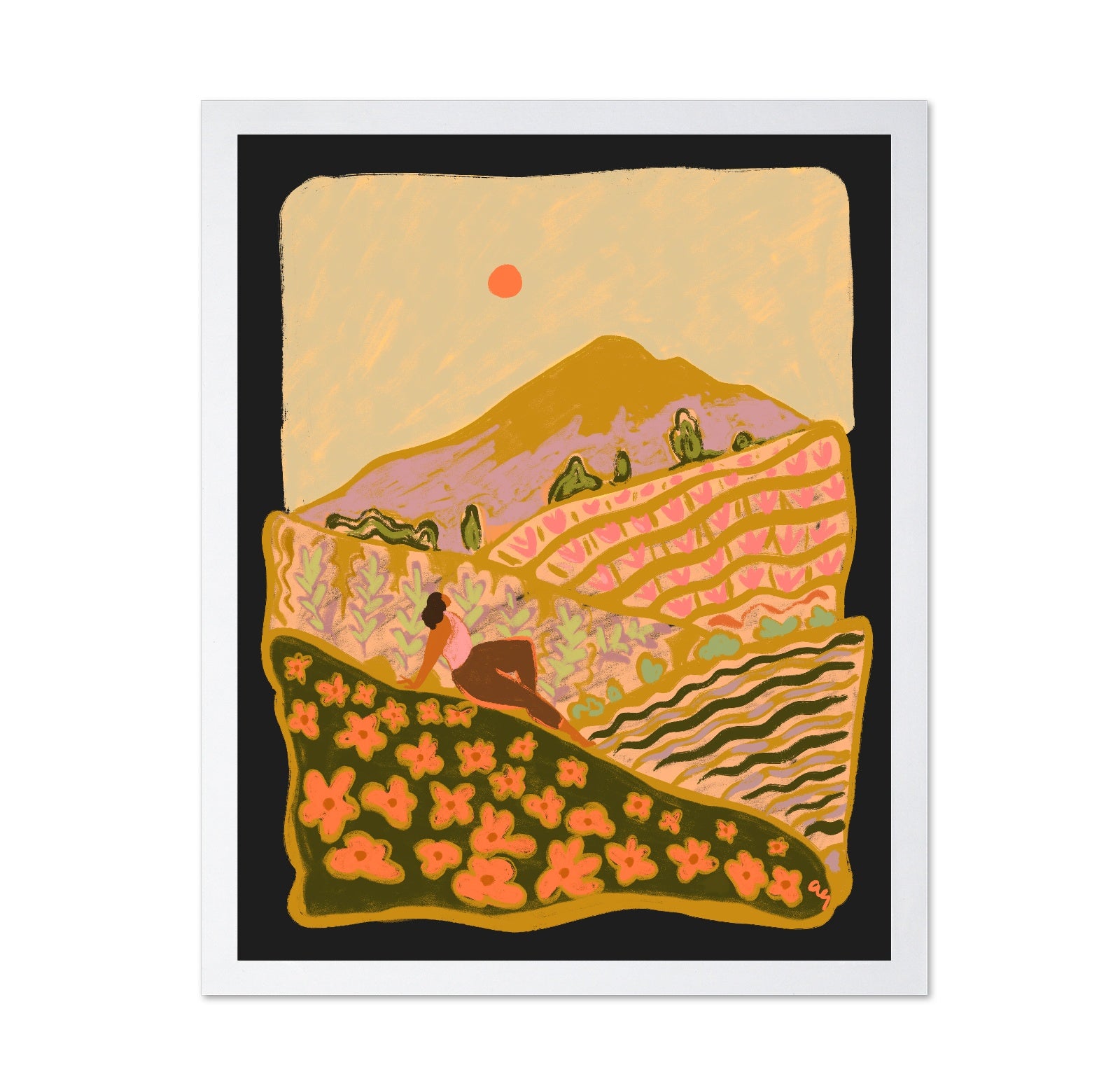 Peaceful Mountain Fields
