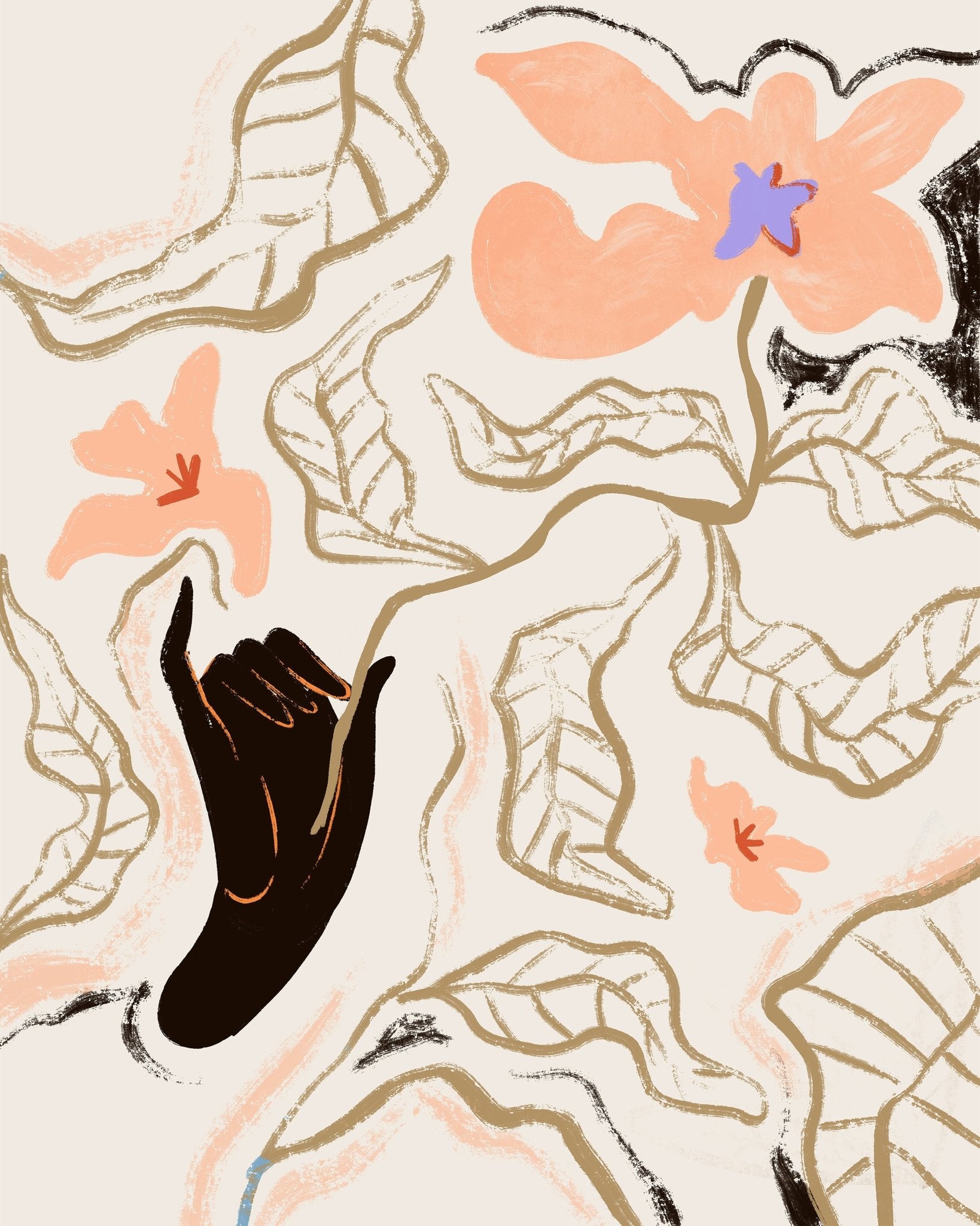 Abstract Floral Gesture