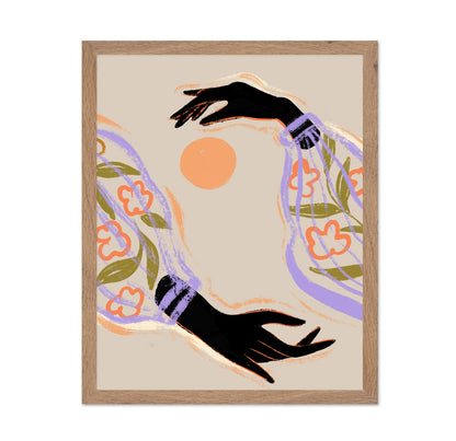 Floral Hands Composition